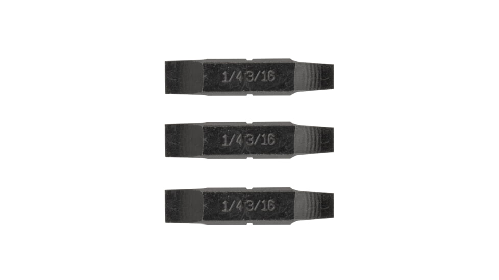 Leatherman 1/4in &amp; 3/16in FLAT SCREWDRIVER BITS, Black, 931025