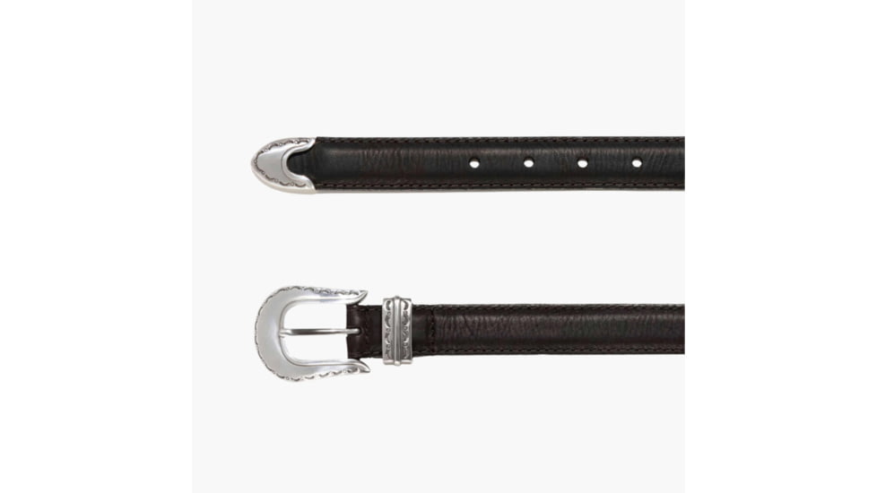 Lejon Magnolia Leather Belt - Womens, Dark Chocolate, Small, VB-10002-S