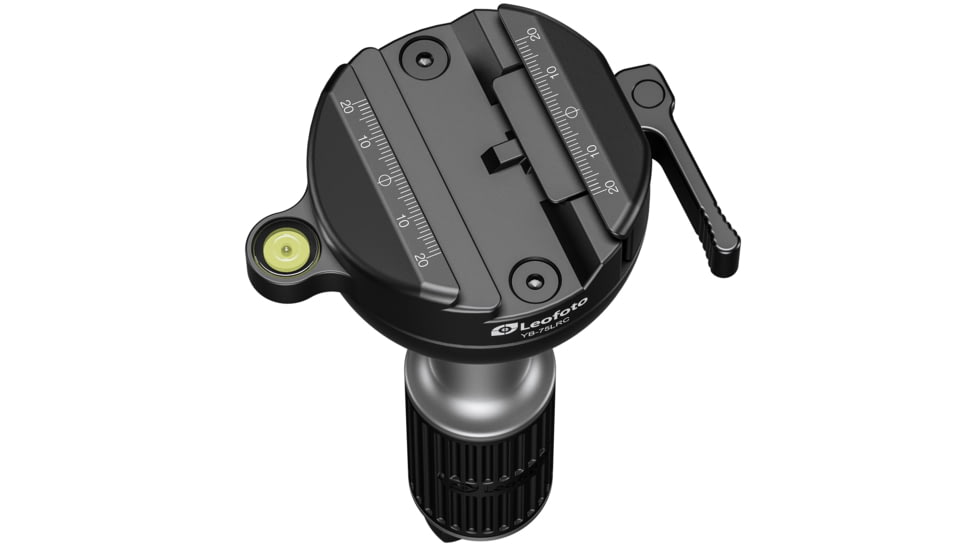 Leofoto LM-364C X Version Tripod w/ 75mm Bowl/Platform w/ YB-75LRC Leveling Head, Black, LM-364CX+YB-75LRC