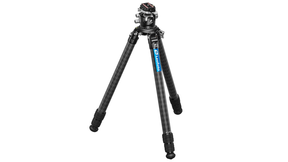 Leofoto LM-403C X Version Tripod w/ 75mm Bowl/Platform, LH Ballhead Set, Black, LM-403CX+LH-55LR