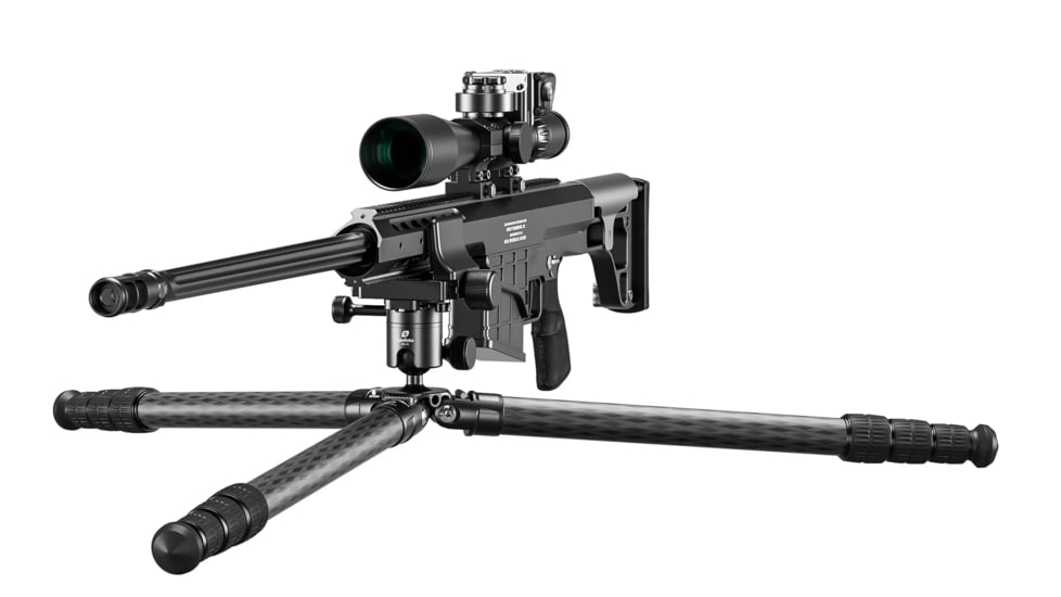 Leofoto SA-363CX/MK-40X/GS-3 Outdoors Tripod w/ Ball Head and Clamp Set, Black, SA-363CX+MK-40X+GS-3