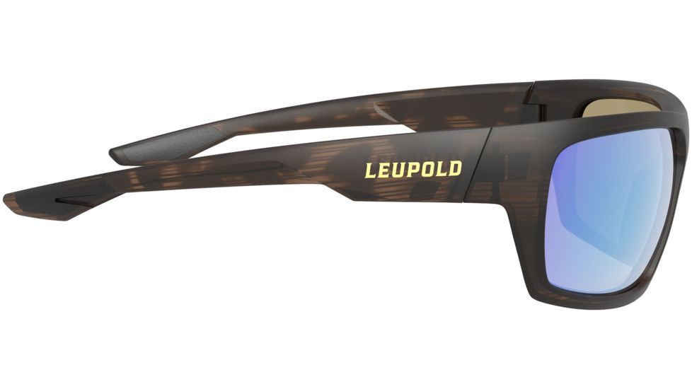 Leupold Packout Mens Sunglasses, Matte Tortoise Frame, Square Blue Mirror Lens, Polarized, Regular, 179630