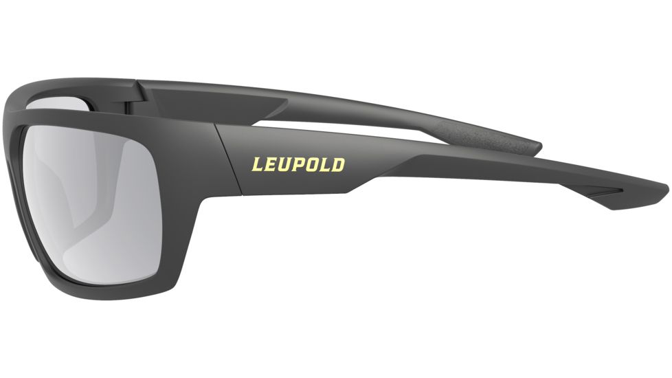 Leupold Packout Mens Sunglasses, Matte Black Frame, Square Shadow Gray Flash Lens, Polarized, Regular, 179096
