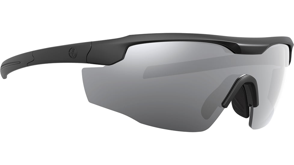 Leupold Sentinel Shooting Glasses, Matte Black Frame, Shadow Gray Flash Lens, 182669