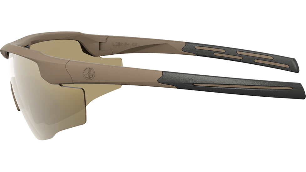 Leupold Sentinel Shooting Glasses, Matte Tan Frame, Bronze Mirror Lens, 182671