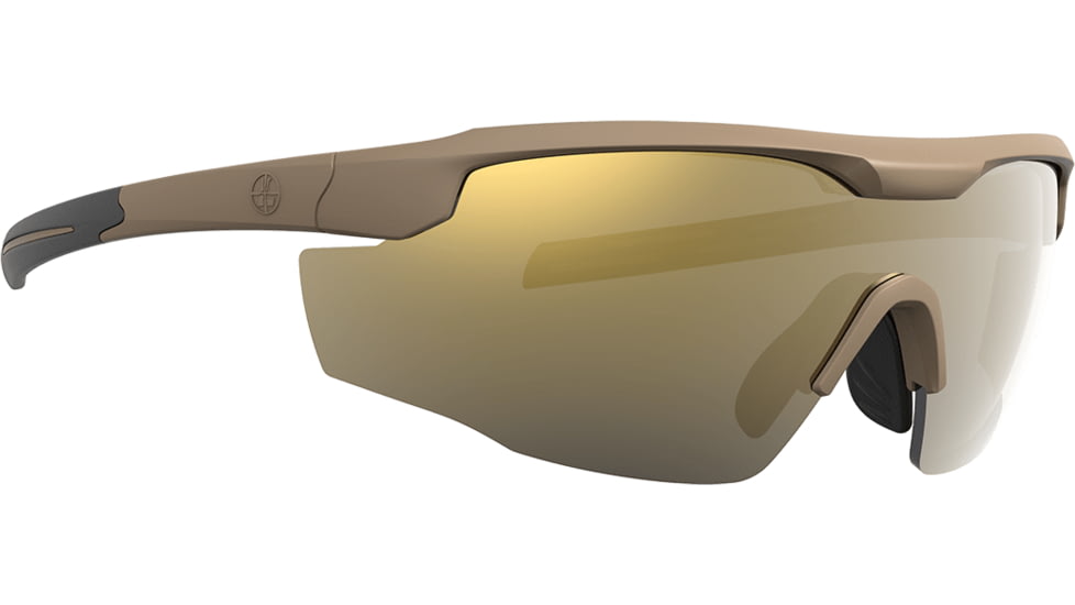 Leupold Sentinel Shooting Glasses, Matte Tan Frame, Bronze Mirror Lens, 182671