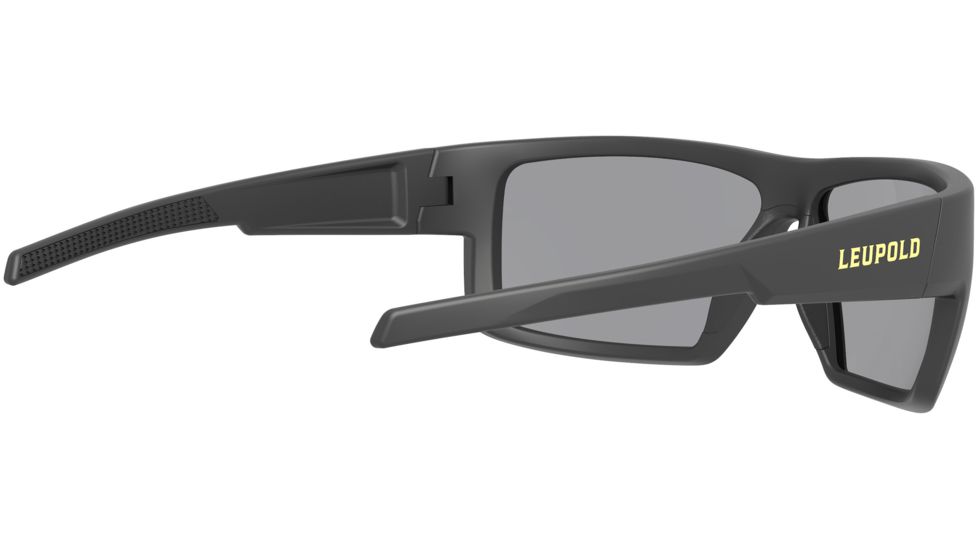 Leupold Switchback Sunglasses, Matte Black Frame, Square Shadow Gray Flash Lens, Polarized, Regular-Wide, 179092