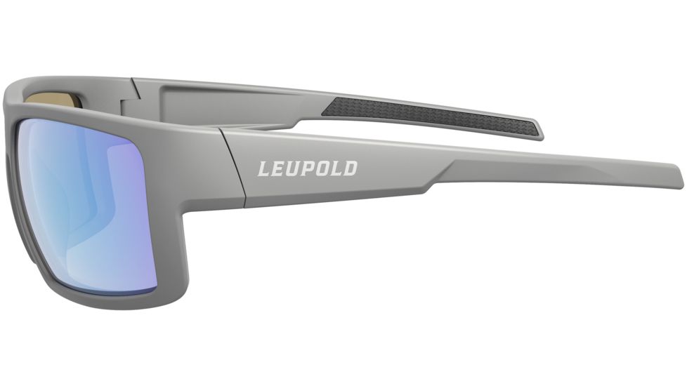 Leupold Switchback Sunglasses, Matte Grey Frame, Square Blue Mirror Lens, Polarized, Regular-Wide, 179629