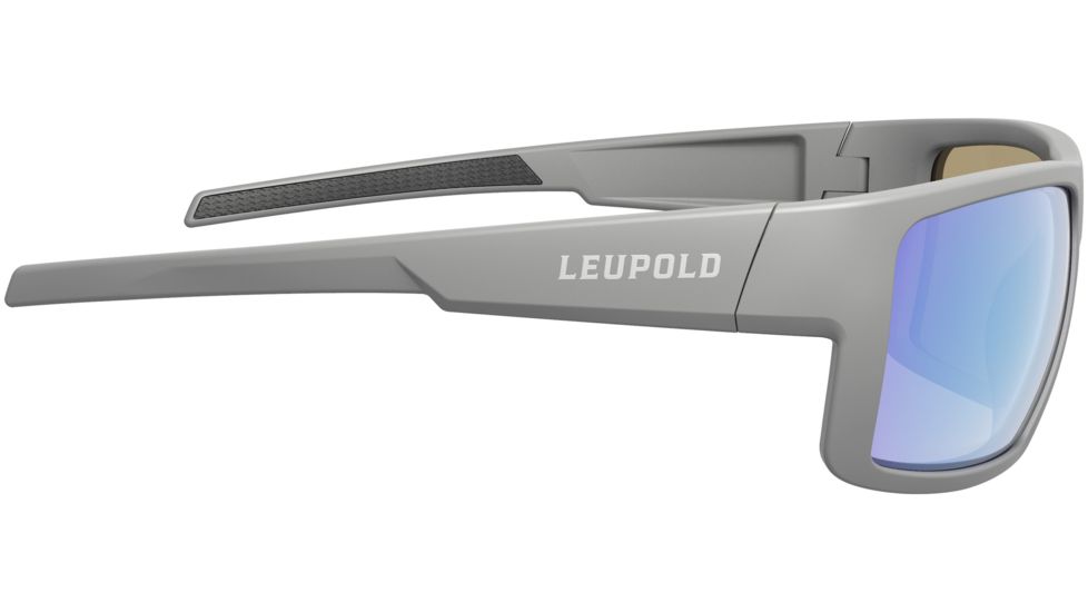 Leupold Switchback Sunglasses, Matte Grey Frame, Square Blue Mirror Lens, Polarized, Regular-Wide, 179629