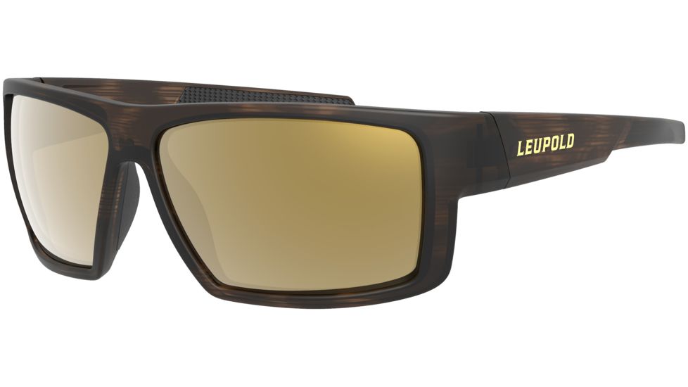 Leupold Switchback Sunglasses, Matte Tortoise Frame, Square Bronze Mirror Lens, Polarized, Regular-Wide, 179091