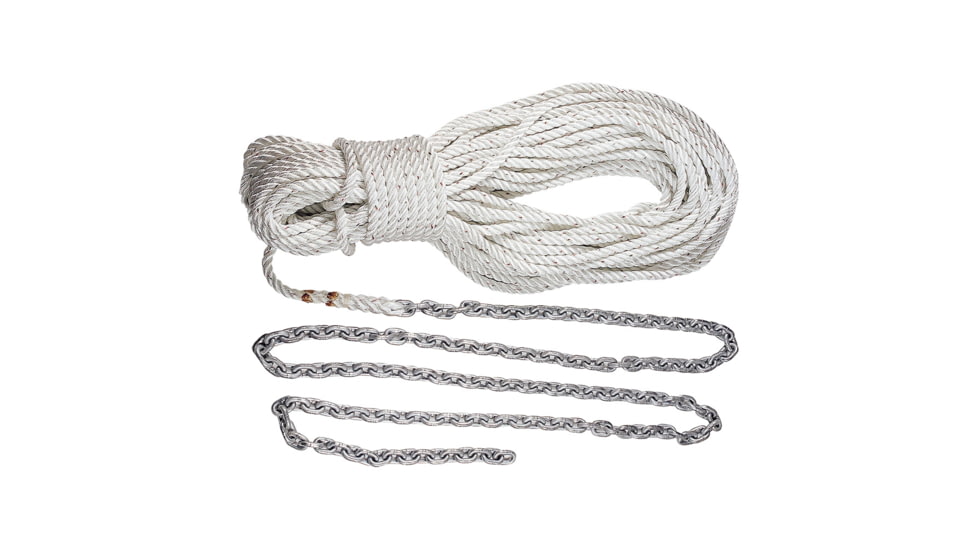 Lewmar Premium Anchor Rode 215ft - 15ft of 1/4in Chain &amp; 200ft of 1/2in Rope w/Shackles, HM15HT200PX