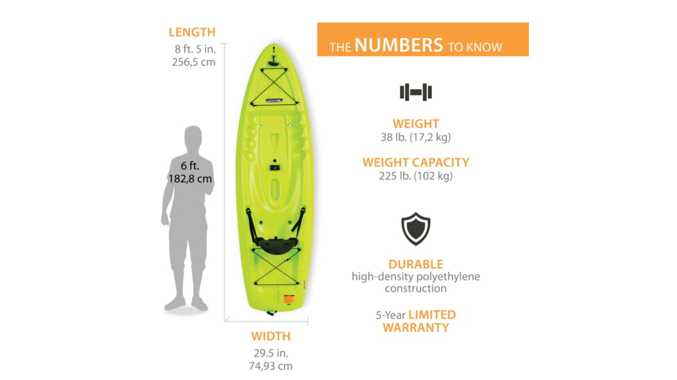 Lifetime Products Hydros 85 Sit-On-Top Fishing Kayak w/Paddle