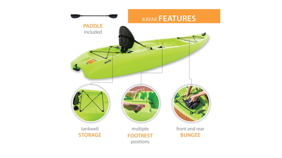 Lifetime Products Hydros 85 Sit-On-Top Fishing Kayak w/Paddle