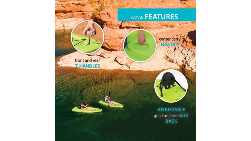 Lifetime Products Hydros 85 Sit-On-Top Fishing Kayak w/Paddle