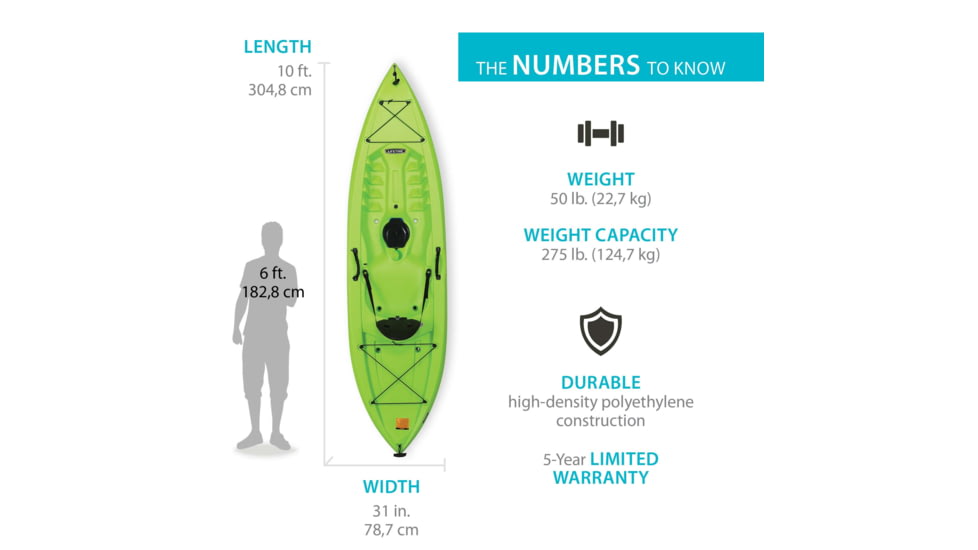 Lifetime Products Tahoma 100 Sit-On-Top Kayak w/Paddle