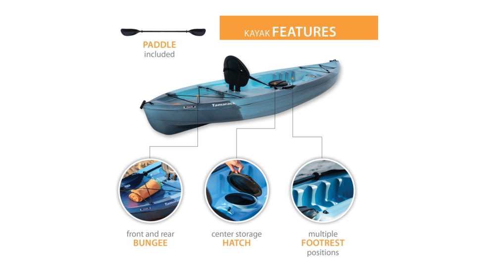 Lifetime Products Tamarack 100 Sit-On-Top Kayak w/Paddle