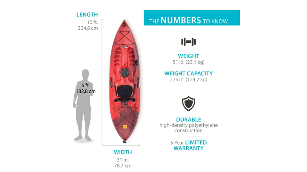 Lifetime Products Tamarack Angler 100 Sit-On-Top Fishing Kayak
