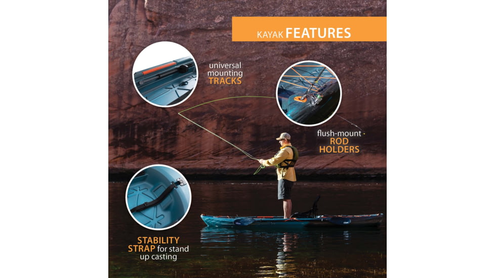 Lifetime Products Teton Pro 116 Sit-On-Top Fishing Kayak