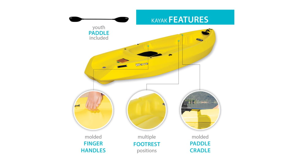 Lifetime Products Wave 60 Sit-On-Top Youth Kayak w/Paddle