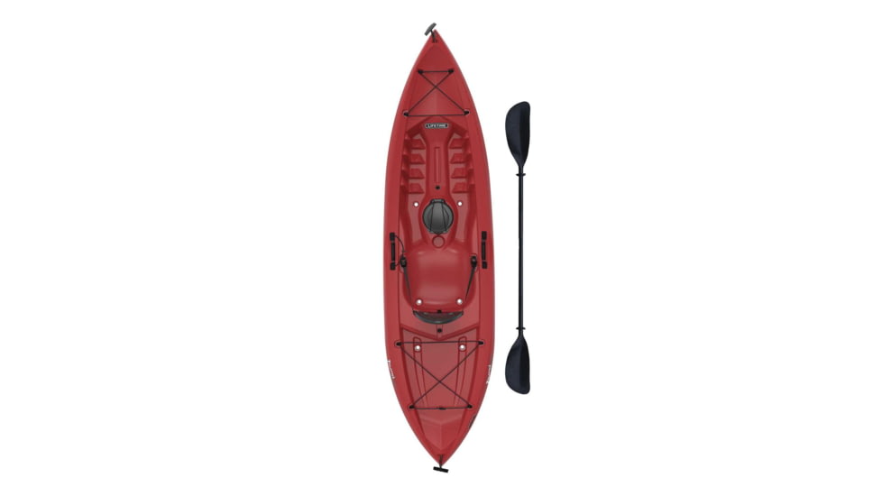 Lifetime Products Tamarack 100 Sit-On-Top Kayak w/Paddle, Red, 90486