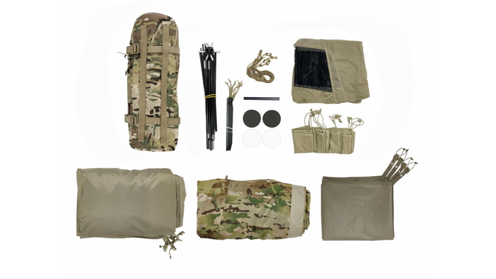 LiteFighter Gear Fido Ai Individual Shelter System, Multicam Camouflage, 84in x 32in x 36in, AI1100-MUL