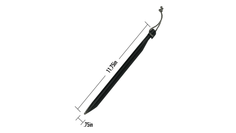 LiteFighter Gear J-Stakes, Set of 6, Black, 7.75in x 0.5in, JS1106-BLK