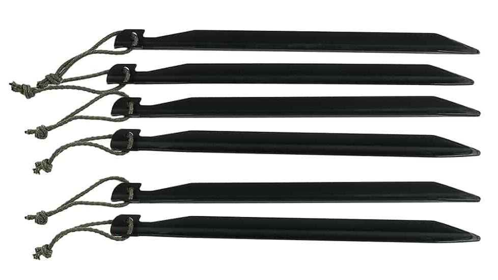 LiteFighter Gear J-Stakes, Set of 6, Black, 7.75in x 0.5in, JS1106-BLK