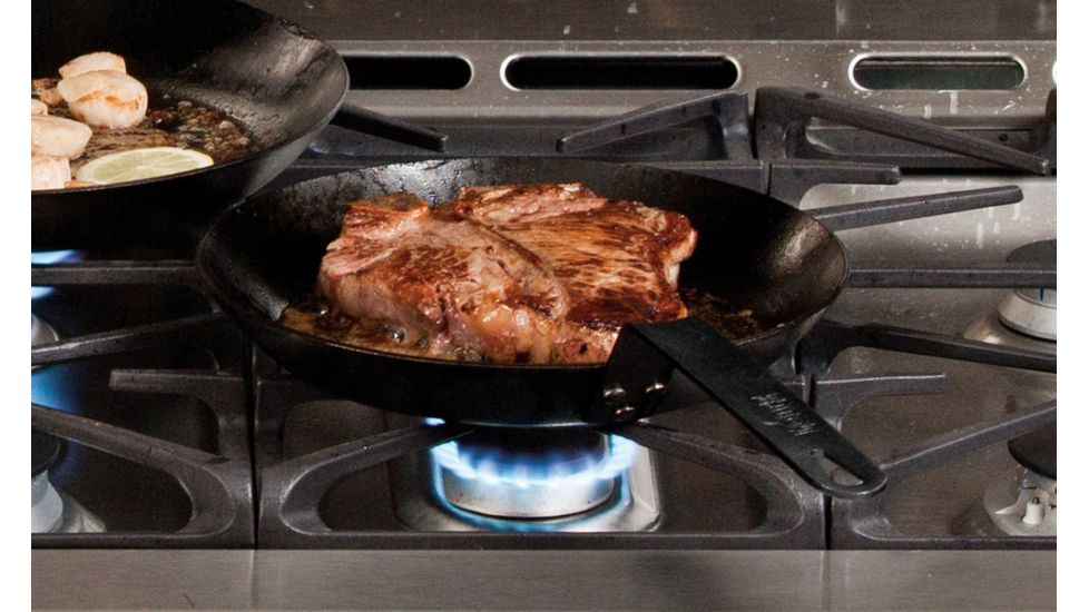 Lodge Seasoned Carbon Steel Skillet, 10 in, CRS10