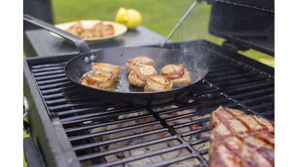 Lodge Seasoned Carbon Steel Skillet, 10 in, CRS10