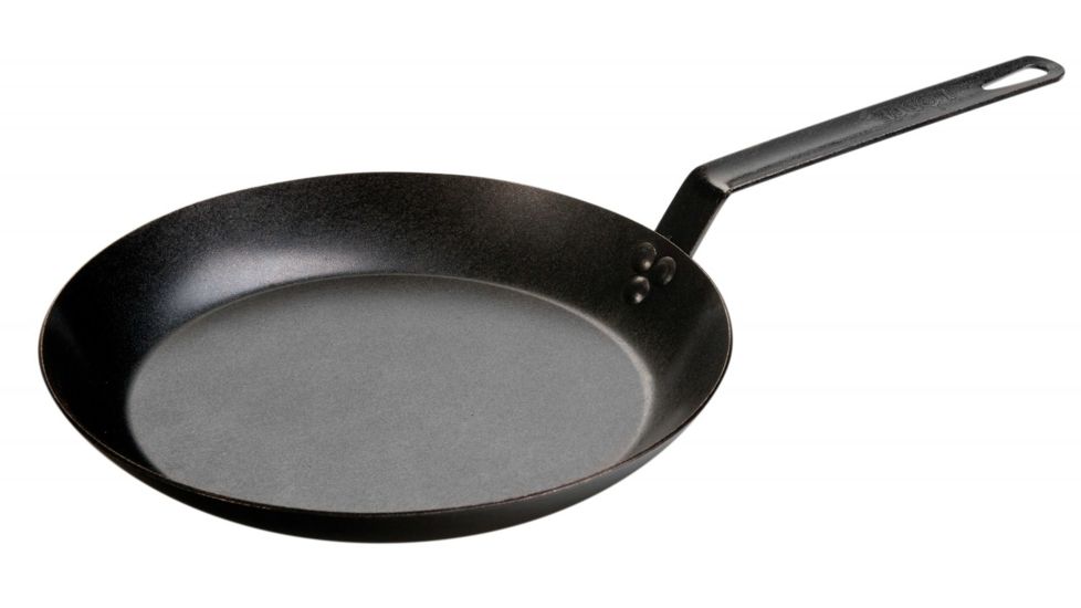 Lodge Seasoned Carbon Steel Skillet, 12 in, CRS12