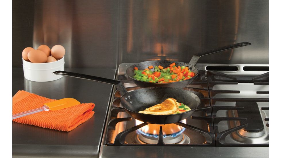 Lodge Seasoned Carbon Steel Skillet, 8 in, CRS8