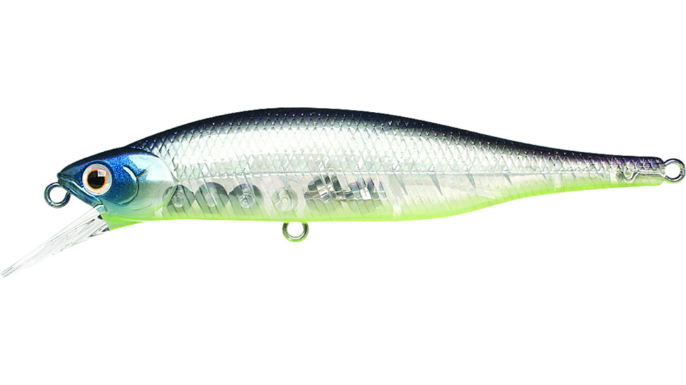 Lucky Craft Lightning Pointer 98xr Jerkbait, Bone Pro-Blue, 4in, 5/8oz, LTPT98XR-371BPB