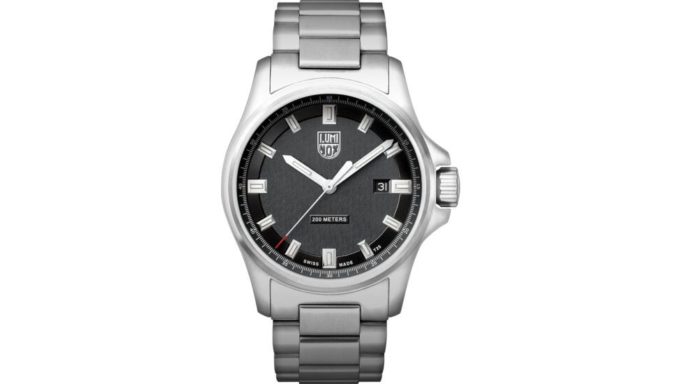Luminox Dress Field Quartz Watches, Black/Silver/Silver, 42 mm, 1832