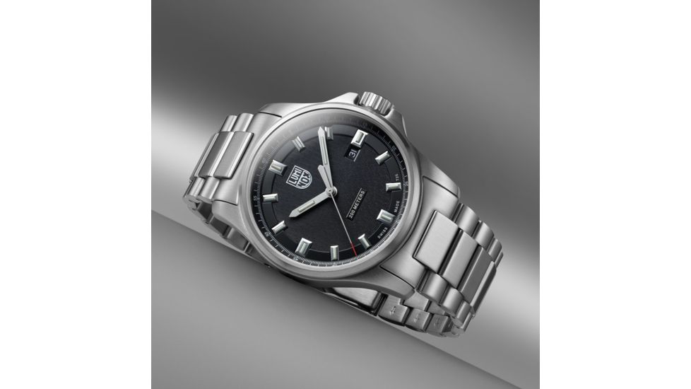 Luminox Dress Field Quartz Watches, Black/Silver/Silver, 42 mm, 1832
