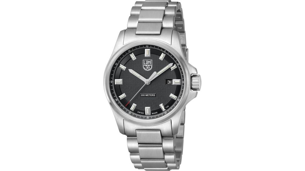 Luminox Dress Field Quartz Watches, Black/Silver/Silver, 42 mm, 1832