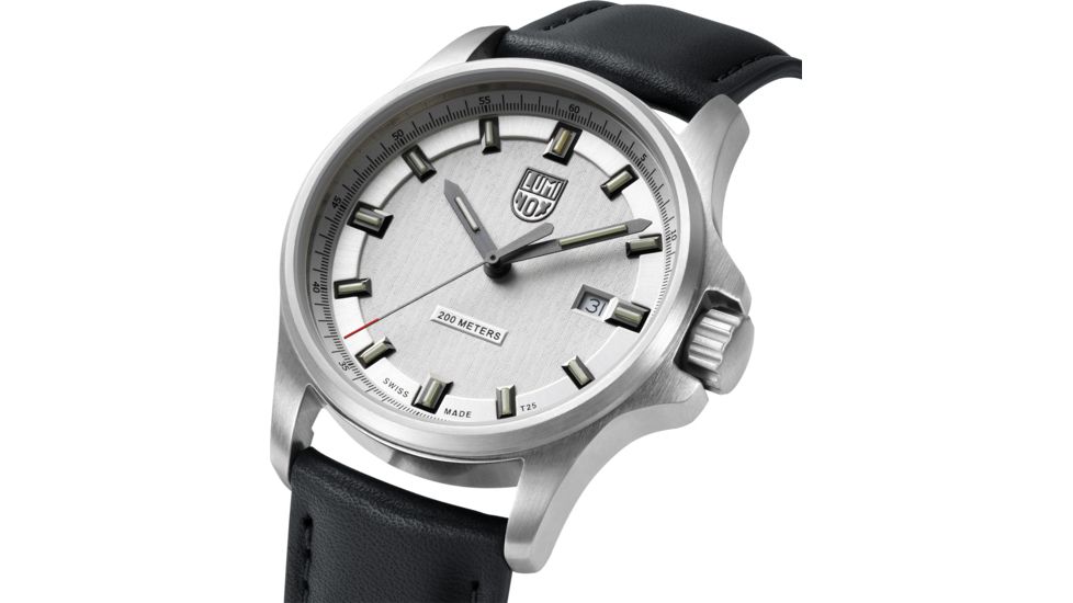 Luminox Dress Field Quartz Watches, Silver/Silver/Black, 42 mm, 1839