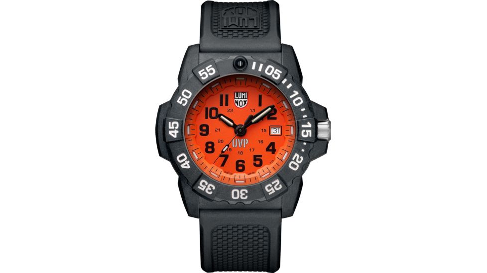 Luminox Scott Cassell Special Editions Watches, Orange/Black, 45 mm, 3509.SC.SET