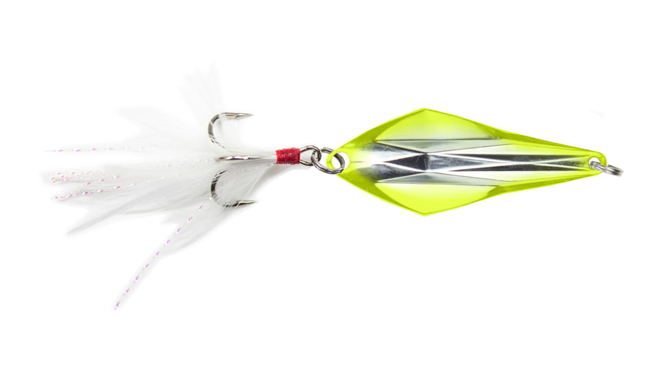 Lunkerhunt Rattle Spud Bait, Silver Chartreuse, 3/16 oz, RS205