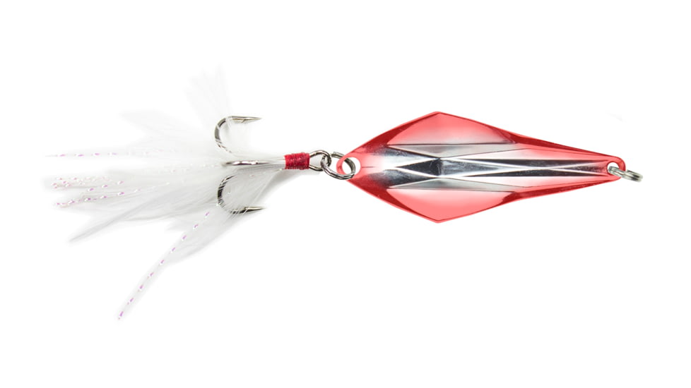 Lunkerhunt Rattle Spud Bait, Silver Red, 1/8 oz, RS106