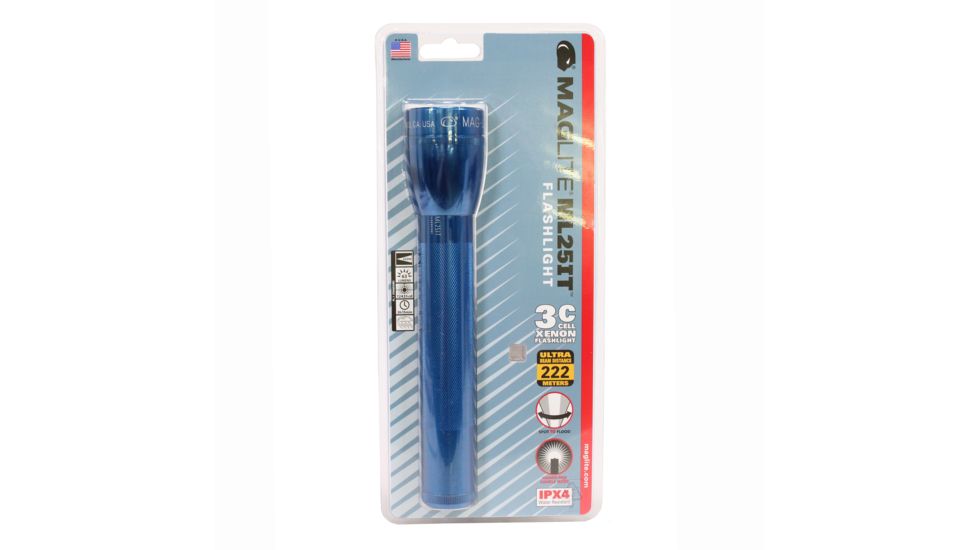 Maglite 3C Cell,Blue,Whs ML25IT-3116