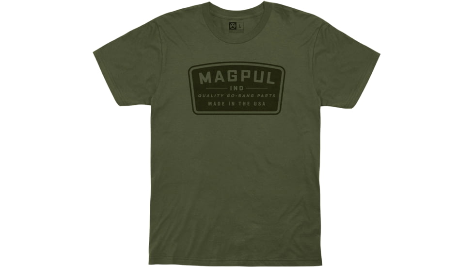 Magpul Go Bang Parts Cotton T-Shirt - Men's, Olive Drab, Small, MAG1111-316-S