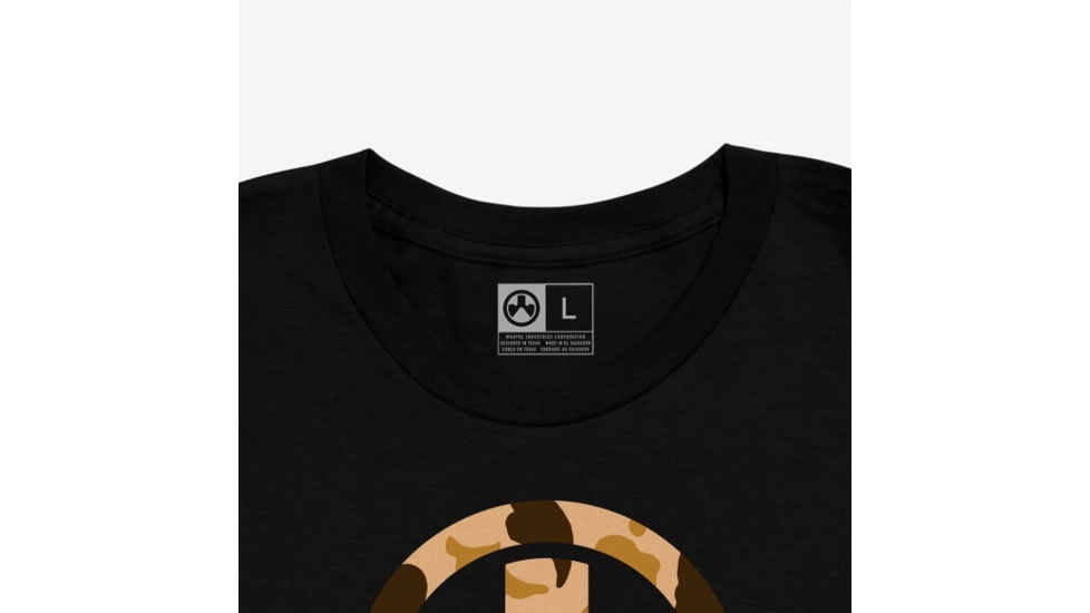 Magpul MAG1527-001-S Raider Camo Icon CVC Black Cotton/Polyester Short Sleeve S
