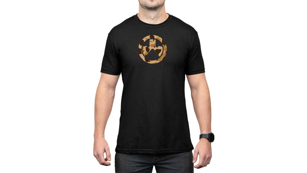 Magpul MAG1527-001-S Raider Camo Icon CVC Black Cotton/Polyester Short Sleeve S