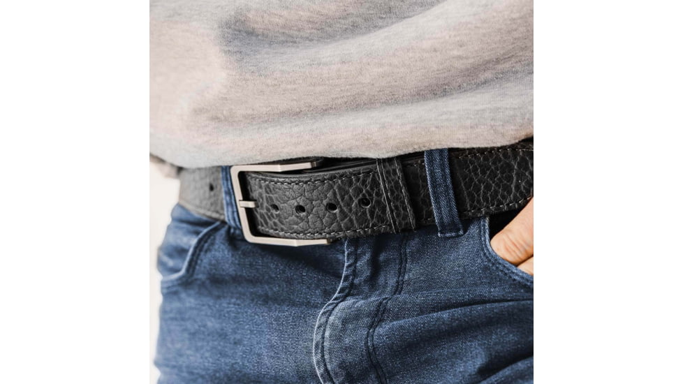 Magpul MAG1276-230-32 Tejas EL Cibolo Black Bison Hide 32 1.50 Wide Buckle Clo
