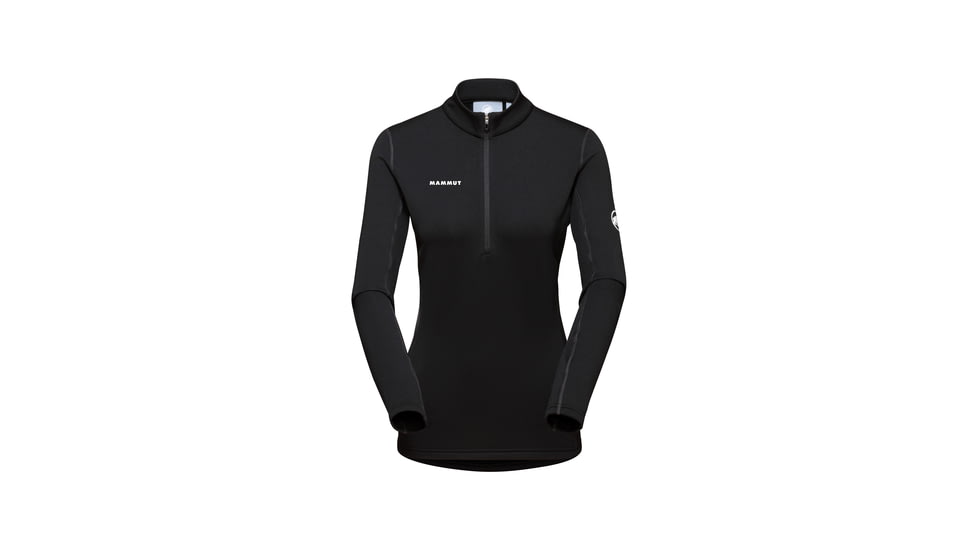 Mammut Aenergy ML Half Zip Pull Top - Womens, Black, Small, 1016-01110-0001-113