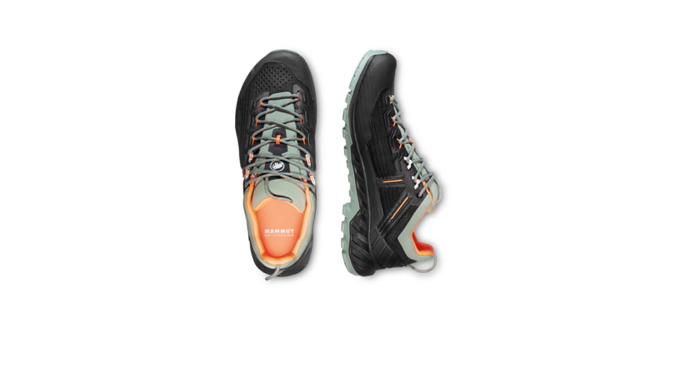 Mammut Alnasca Knit III Low Approach Shoes - Womens, Black-Jade, US 8, 3020-06530-9232-1065