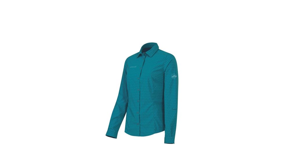 Mammut Glider Shirt Long - Women's-Pacific-Small