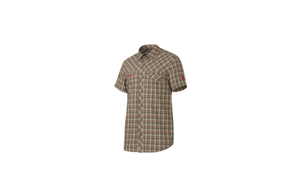 Mammut Hornli Hut Shirt - Men's-Oak/Poppy-Large