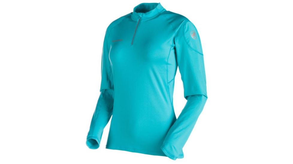 Mammut MTR 141 Thermo Longsleeve Zip Shirt, Aqua, Small, 1041-05651-5009-113