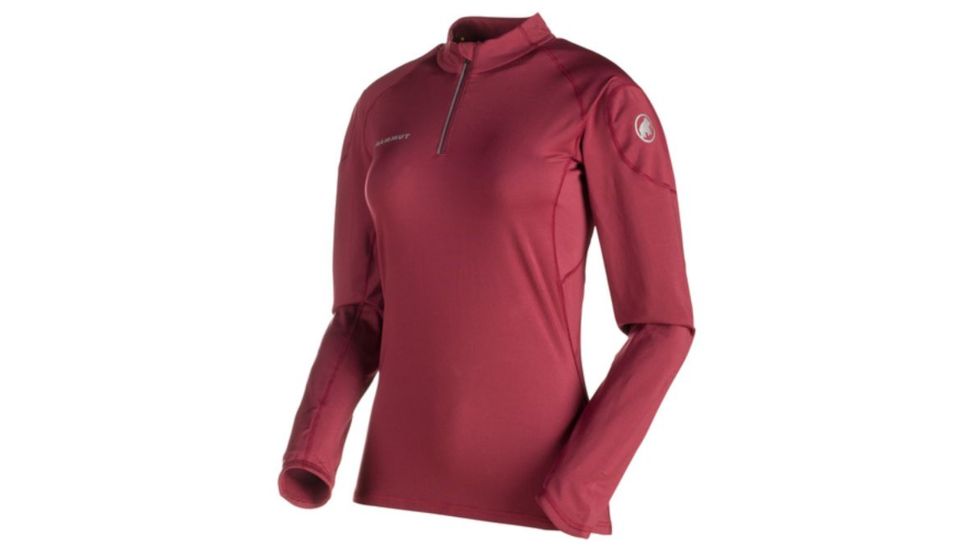 Mammut MTR 141 Thermo Longsleeve Zip Shirt, Merlot, Large, 1041-05651-6007-115